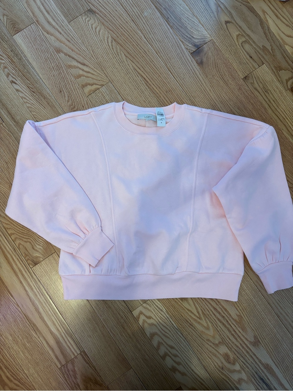 LOFT Light Pink Crewneck Sweatshirt